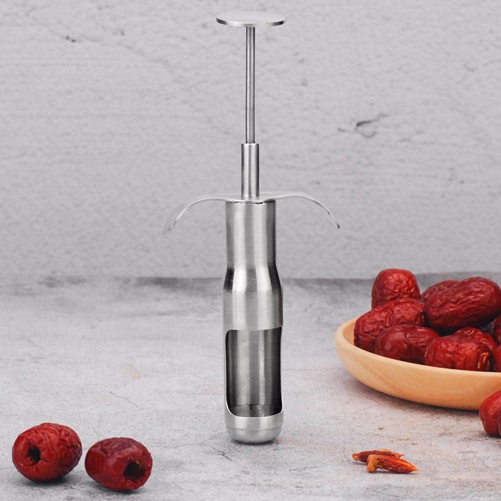 Ochine Cherry Pitter Tool Core Remover Olive Portable Red Dates Pitter Corer Cherry Seed Stoner Pitter Stainless Steel Fruit Kitchen Gadget Tools
