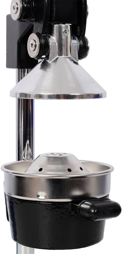 Extra-Large Commercial Grade Cast Iron Citrus Juicer, Heavy Duty Manual Hand Press Countertop Squeezer for Fresh Orange, Grapefruit & Citrus Juice (Orange)