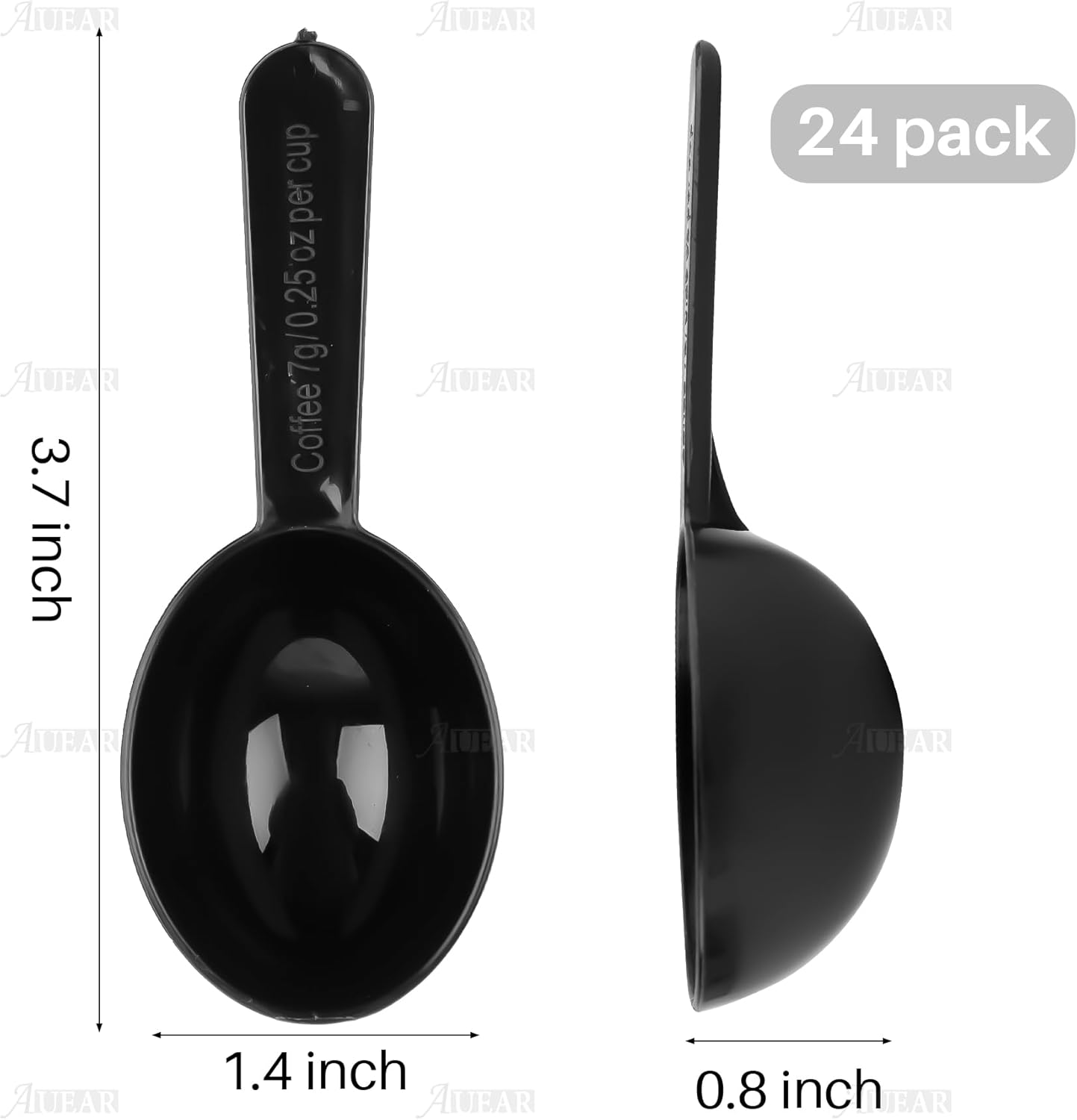AUEAR, 5 Pack Tablespoon Coffee Scoop Plastic Measuring for Milk Powder Fruit Seed Spices