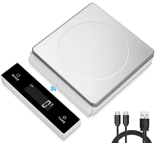 THINKSCALE Digital Kitchen Scale, 11-Pound Stainless Steel Food Scale with Pull-Out Display, 1g/0.01oz Precision for Baking, Cooking, Meal Prep, 6-Unit Conversion