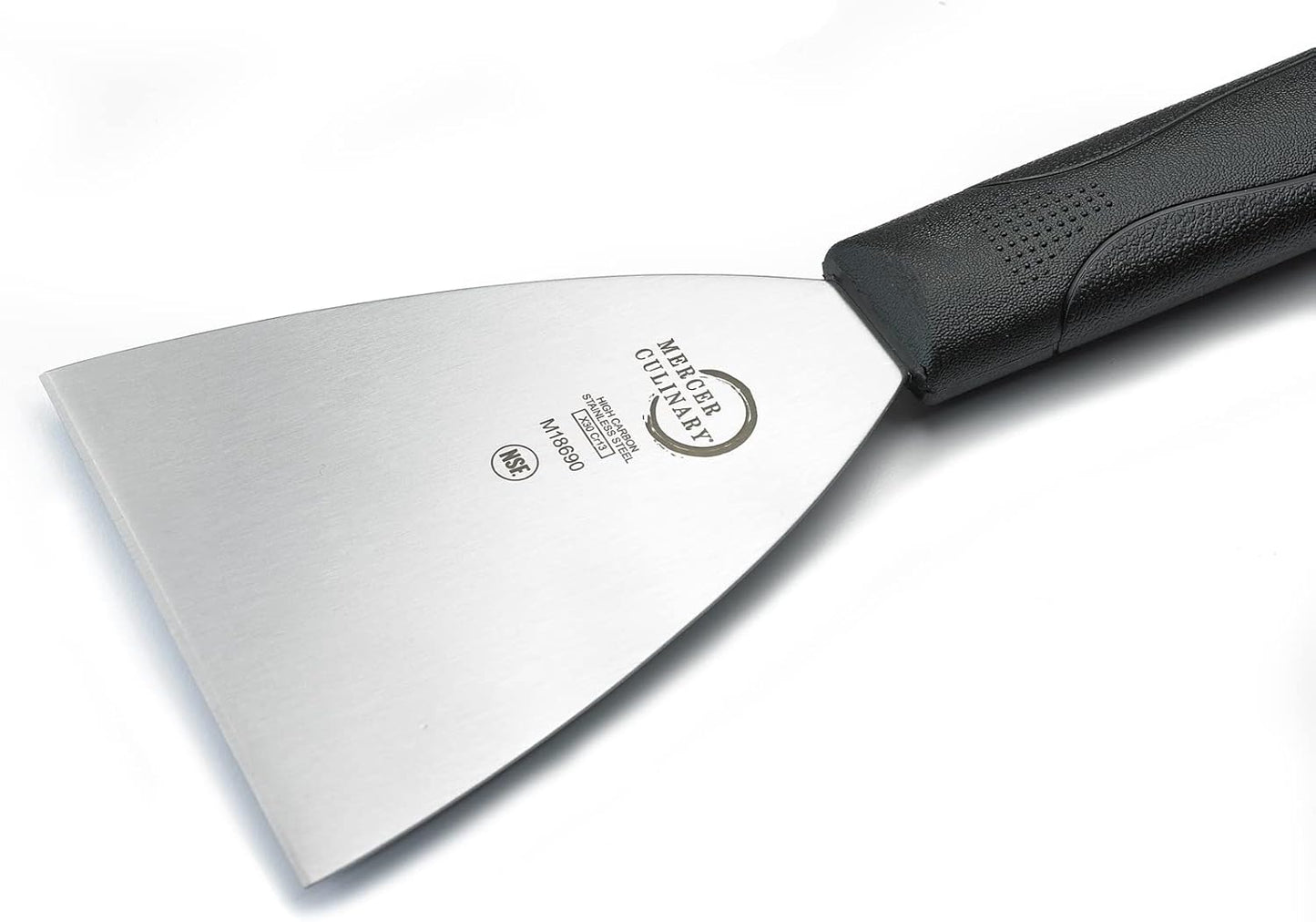 Mercer Culinary Millennia Bench Scraper, 5 7/8 Inch X 3 1/2 Inch Blade, Black Handle