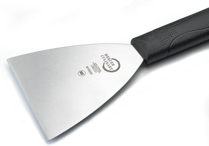Mercer Culinary Millennia Bench Scraper, 5 7/8 Inch X 3 1/2 Inch Blade, Black Handle