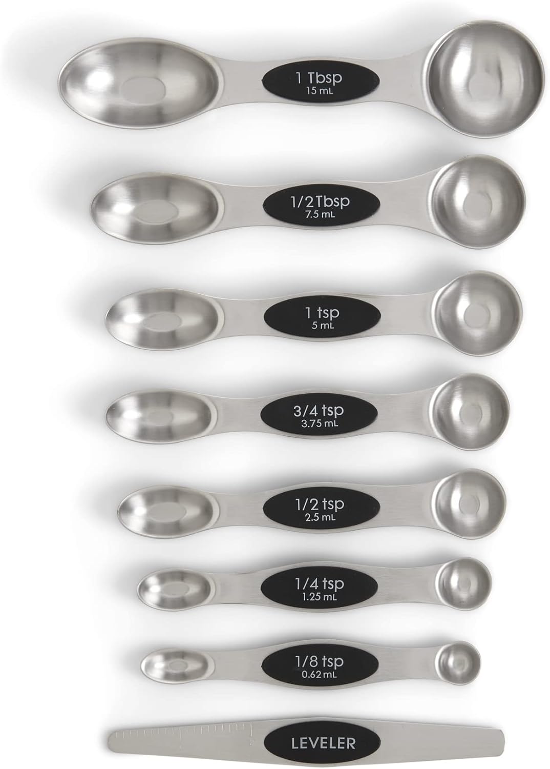 Mrs. Anderson’s Baking Measuring Spoons, 6-Piece Set, Heavyweight 18/8 Stainless Steel