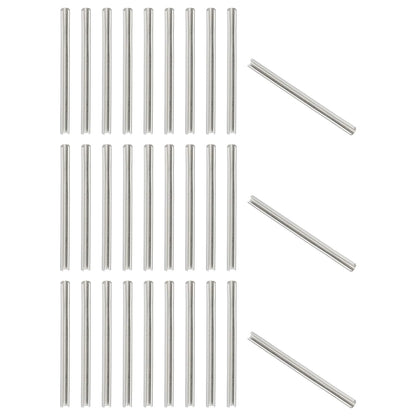 PATIKIL Slotted Spring Pin, 50 Pcs 1/8" x 3/4" (3.2mm x 20mm) 304 Stainless Steel Split Roll Pins Spring Dowel for Home Improvement Automotive Machine Repair, Silver - Colors B
