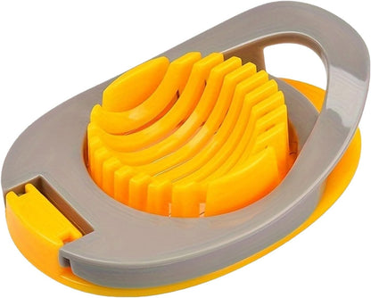 Stainless Steel Wire Egg Slicer, Hard Boiled Egg Cutter, Strawberry Dicer, Multi-Purpose Kitchen Tool (B, One Size)