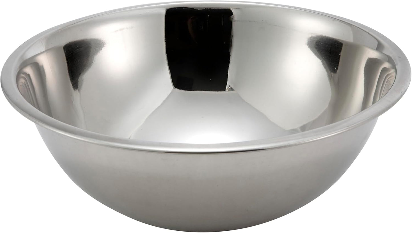 Winco 8 Quart Heavy-Duty Stainless Steel Mixing Bowl with Non-Slip Base