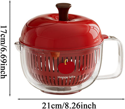 Salad Spinner, Salad Washer And Spinner, Fruit And Vegetable Washer & Dryer, Lettuce Spinners With Vegetable Washing Basket, Fruit Washing Bowl, Easy-Clean Kitchen Gadget For Greens