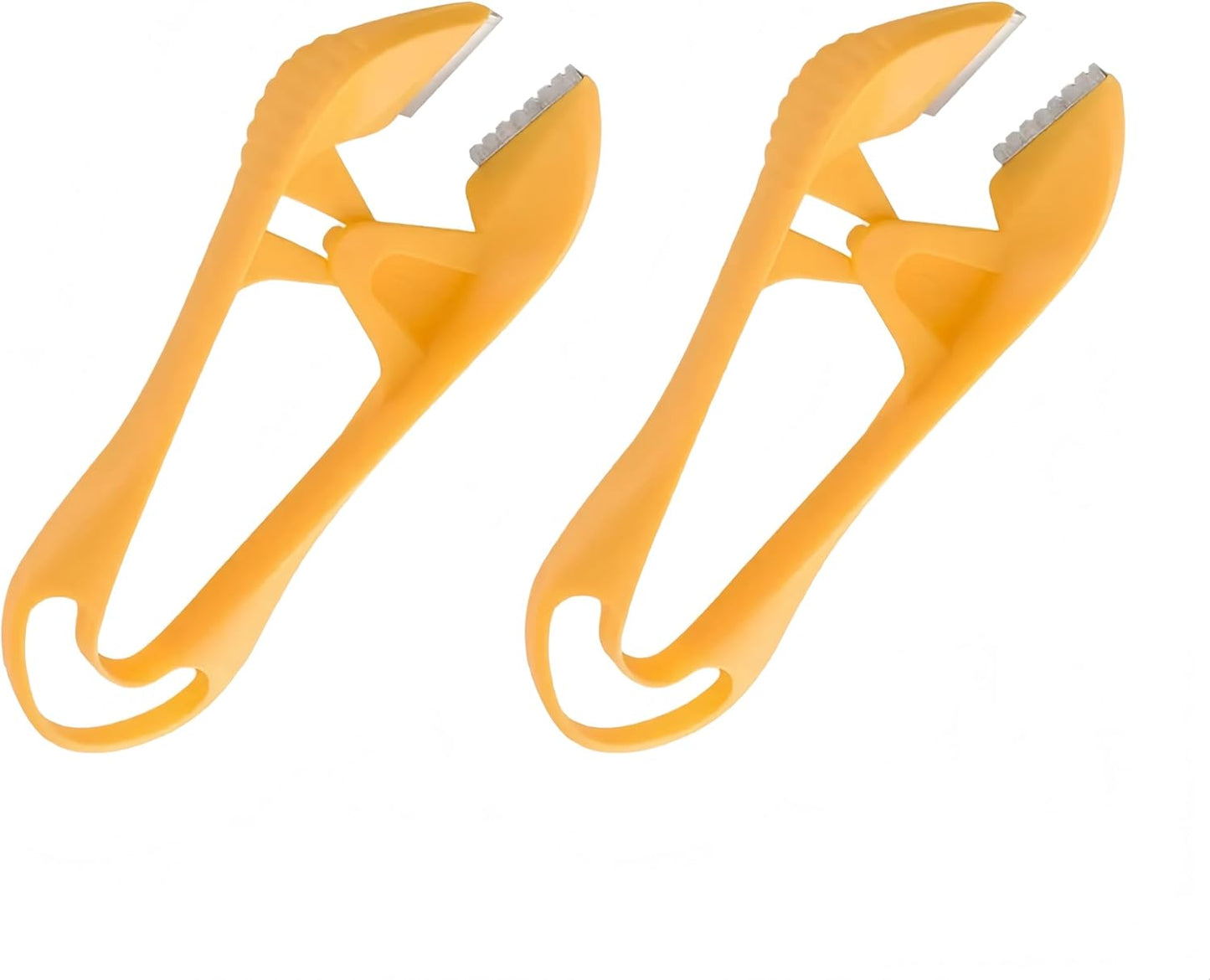 2PCS Orange Garlic Peeler, Garlic Peeler Tool, Multi purpose Pliers with Hanging Holes for Leather Wallet Removal, Multi purpose Kitchen Tool to Avoid Odors on Hands