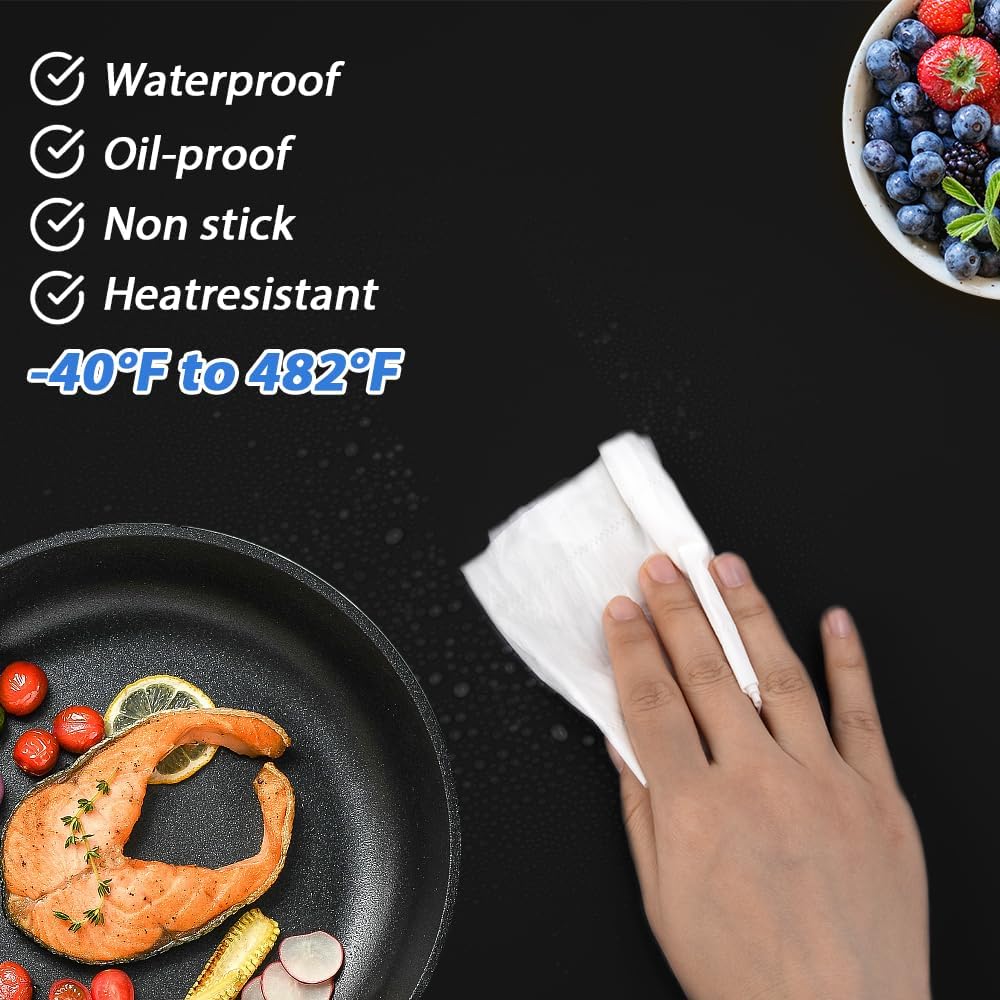 Standard Silicone Mat,Black Baking Mat-Food Grade Kids Dinner Table Placemat Non Slip Counter Mat with Raised Edges Heat Resistant Mat for Air Fryer Nonstick Pastry Dough Mat(1 Pack 23.6'' x 15.7'')