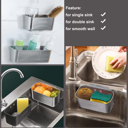 Multifunction Sink Strainer Kitchen Food Catcher Sink Strainer Basket for Filter Kitchen Waste and Wash Vegetables Fruits… (Black)