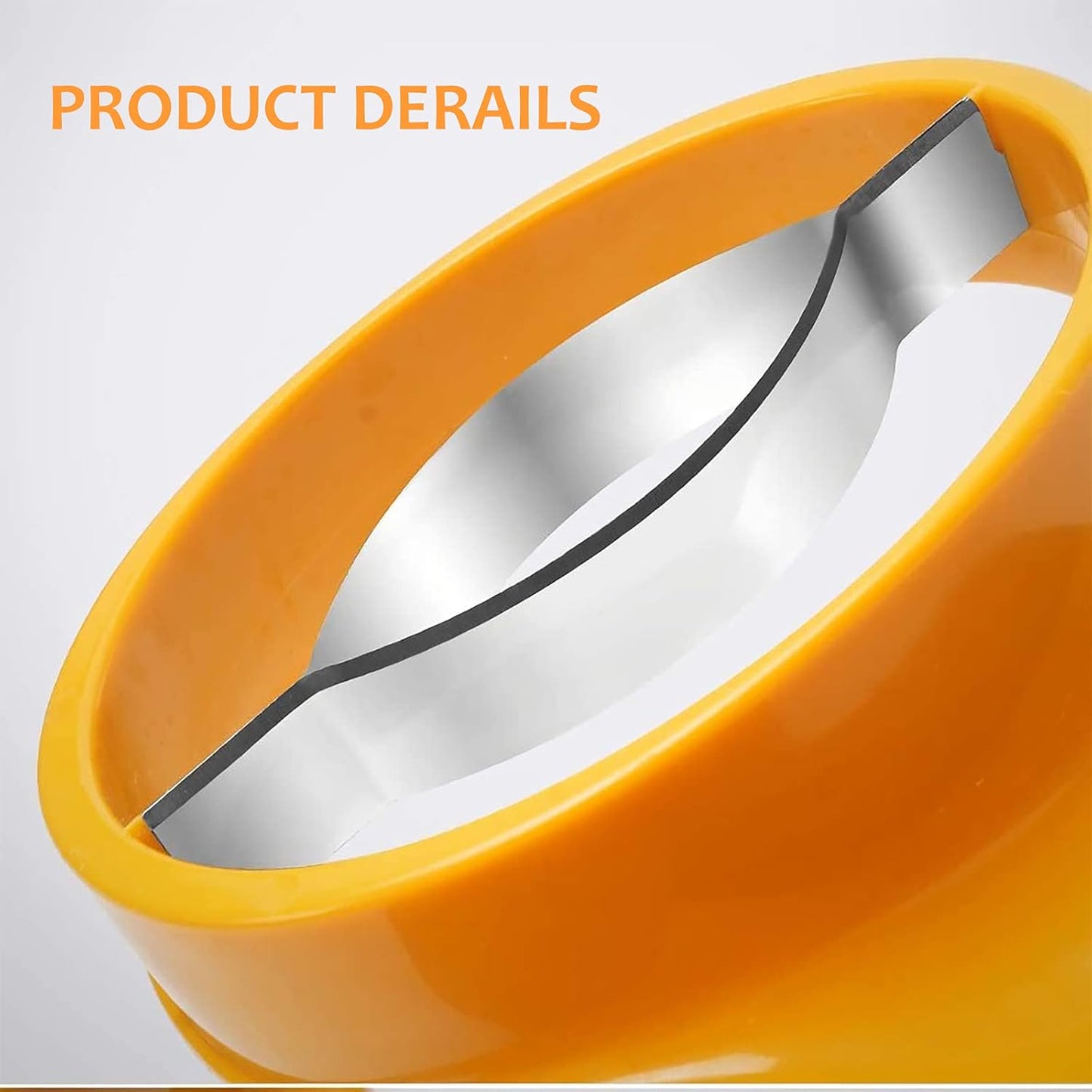 3-in-1 Mango Slicer/Peeler/Cutter/Splitter/Pitter with Stainless Steel Blade Pit Remover Tool Non Slip Handles Extra Large Mango Cutter Divider (Orange)