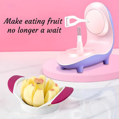 Electric Fruit Peeler, Automatically Peels Apples, Comes with A Slicer and Corer, Quickly Makes Applesauce Pie in Your Home Kitchen