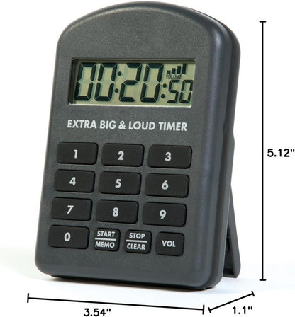 Extra Big & Loud Timer - for Noisy Commercial Kitchens!