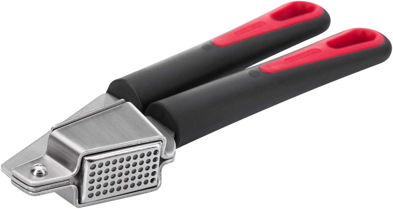 Westmark Germany Multipurpose Garlic Press with Olive Pitter, Nutcracker and Fish Scaler (Grey)