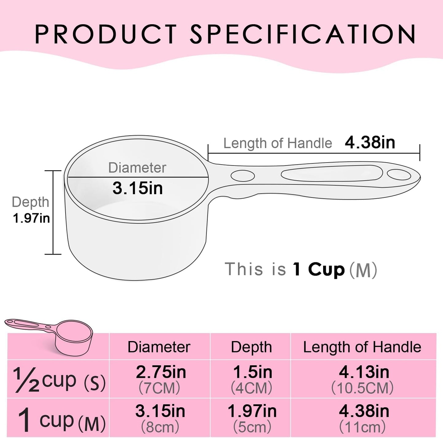 SUPERDESIGN 1 Cup Dog Food Scoop for Container Melamine Measuring Scoop for Dogs Cats Birds and Rabbits Pet Food Feeding Scoop Dishwasher Safe - Yellow