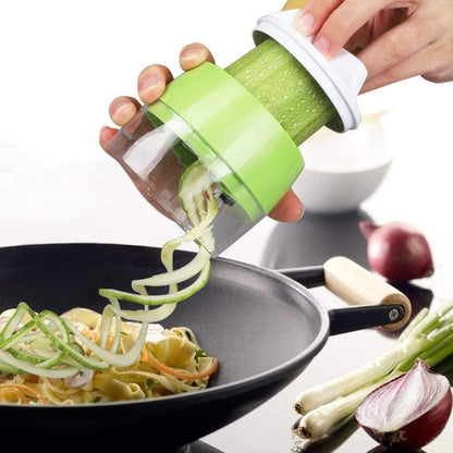 Handheld Vegetable Spiralizer, Manual Vegetable Spiralizer Vegetable Veggie Spiral Cutter for Carrots Cucumbers (1#)