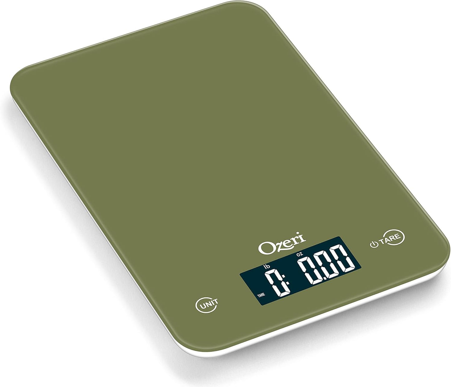 Ozeri Touch Professional Digital Kitchen Scale (12 lbs Edition), Tempered Glass in Elegant Black