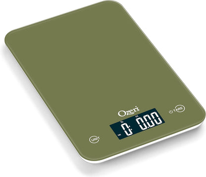 Ozeri Touch Professional Digital Kitchen Scale (12 lbs Edition), Tempered Glass in Elegant Black