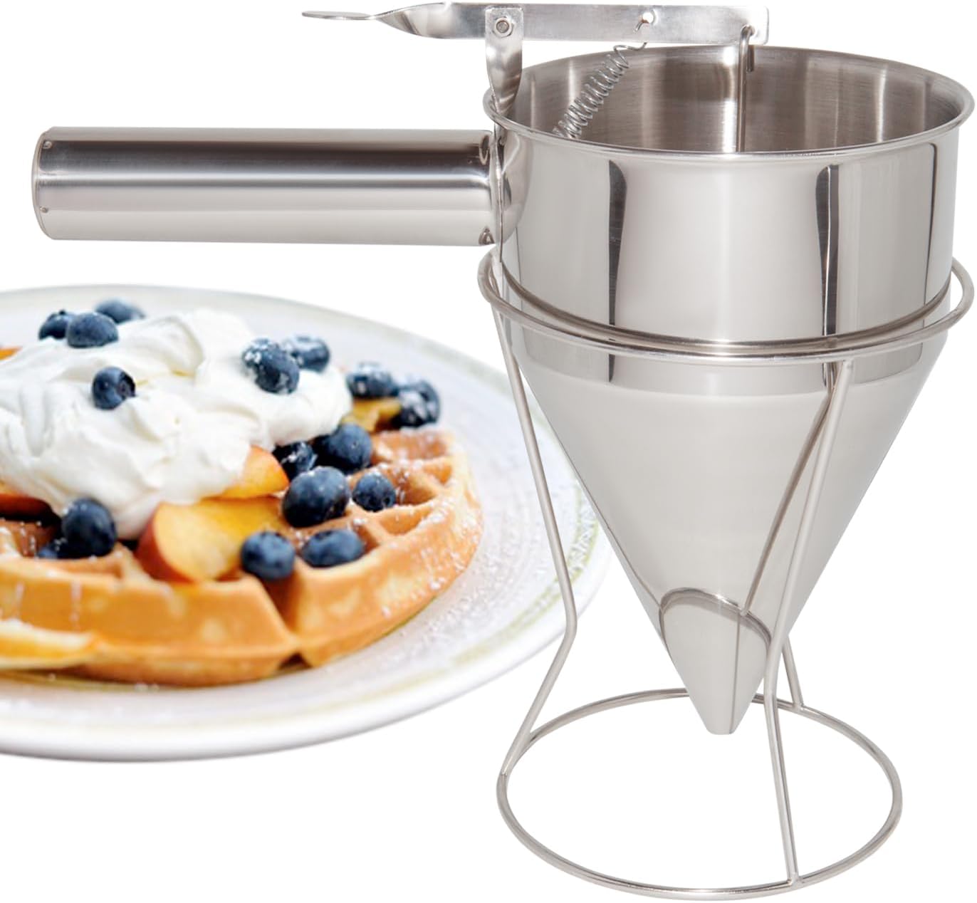 ALDKitchen Dough Dispenser | Stainless Steel | Batter Pourer (Funnel)
