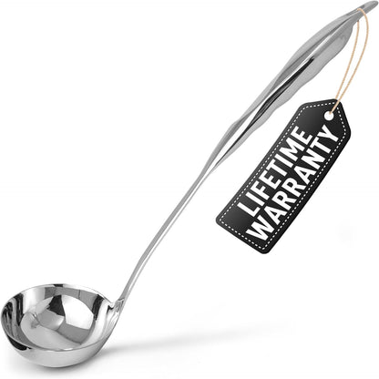 Zulay Kitchen Stainless Steel Spatula - 14.8” Heat-Resistant Metal Slotted Turner for Cooking, Frying & Grilling - Durable, Rust-Proof & Dishwasher Safe Kitchen Utensil for Everyday Use