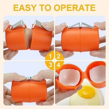 3 Pcs Egg Shell Opener, Egg Separator Egg Cracker Egg Peeler for Raw Eggs, Hard Boiled Egg Peeler Tool for Cutting Eggs,Quickly Cutting Off Eggs Breaker Kitchen Gadgets for Cooking Bakery