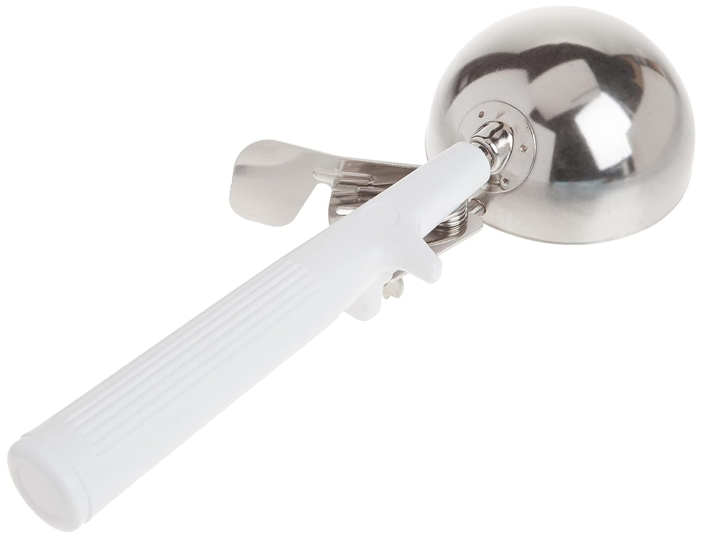Winco ICOP-6 Ice Cream Disher with White Handle, Size 6, 5.5 ounces, Stainless Steel