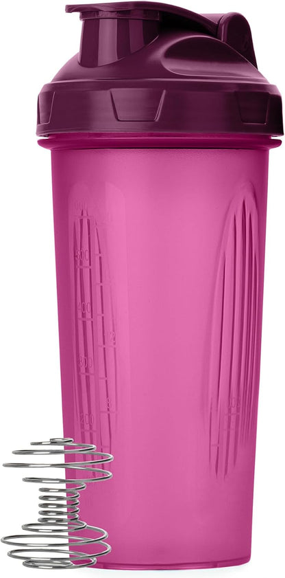 Mr. Pen- Shaker Bottles for Protein Mixes, 28 oz, Leak Proof Shaker Cups with Stainless Steel Wire Whisk Ball for Protein Shakes and Pre Workout
