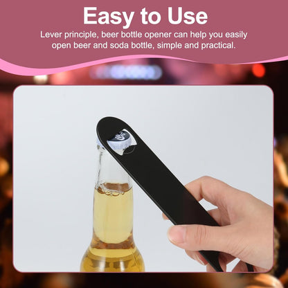 WEGAZ-5 Pack 7 Inches Large Colorful Beer Bottle Openers，Stainless Steel ﻿