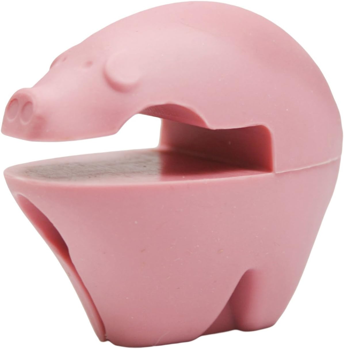 Fox Run Silicone Pot Clip Spoon Rest, Rooster and Pig, Set of 2, 2.75", Red and Pink