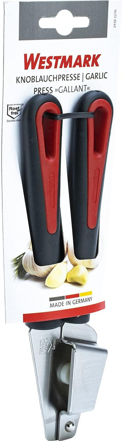 Westmark Germany Multipurpose Garlic Press with Olive Pitter, Nutcracker and Fish Scaler (Grey)