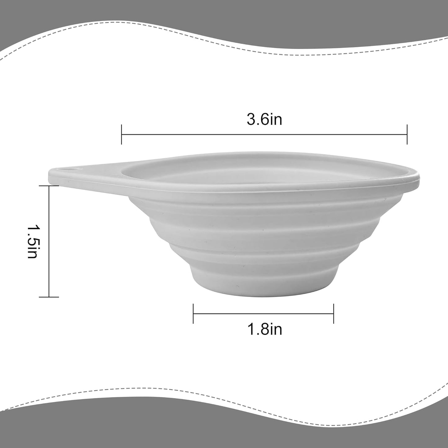 Collapsible Silicone Funnel Strainer, 4” Ultra Fine 40-Mesh Stainless Steel Filter for Coffee, Tea, Wine, Cocktails – BPA-Free Foldable Kitchen Sieve for Camping & RV (Blue)