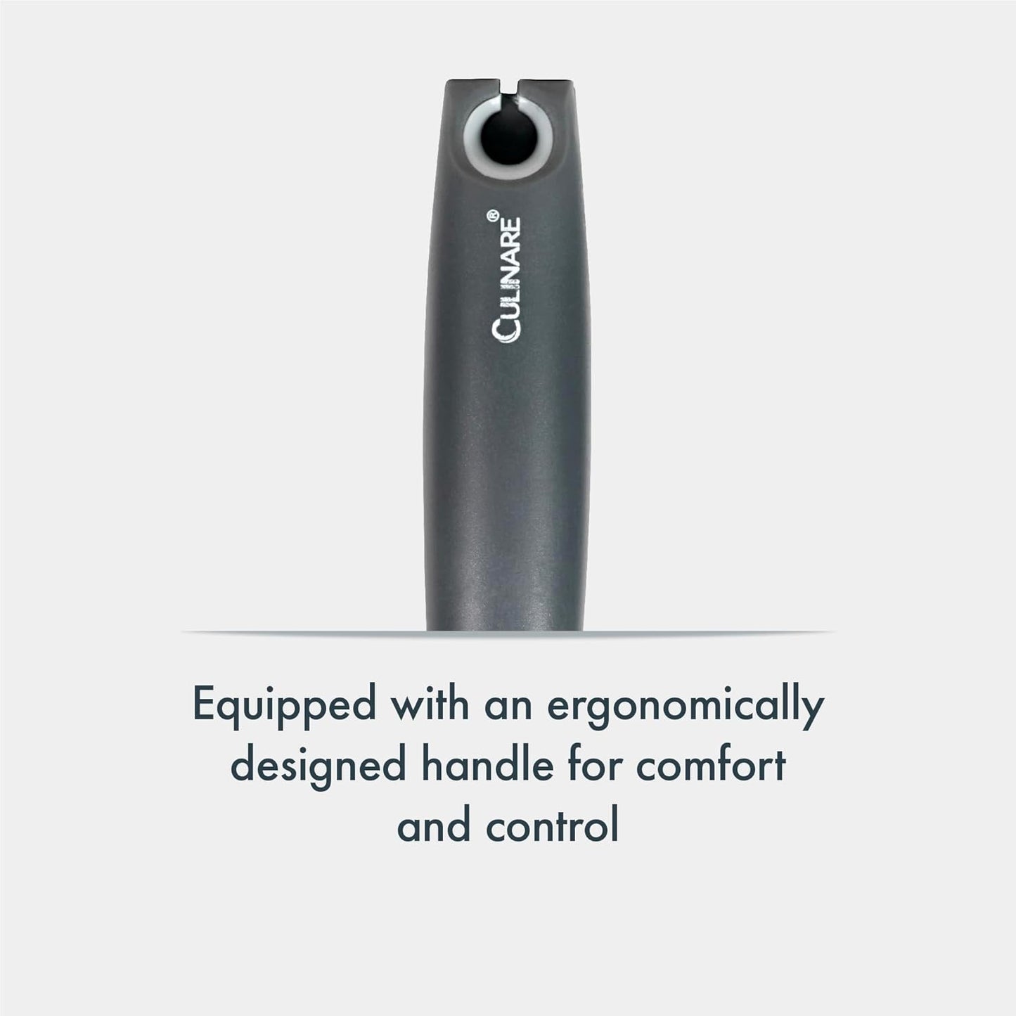 Culinare MagiCan Auto Tin Opener, Grey, Plastic/Stainless Steel, One Hand Operated Manual Can Opener with Clamp