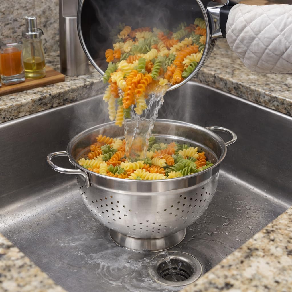 HIC Kitchen Rinse and Drain Colander Bowl, BPA Free