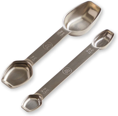 AllSpice Stainless Steel Double Sided Measuring Spoon- Teaspoon and Tablespoon