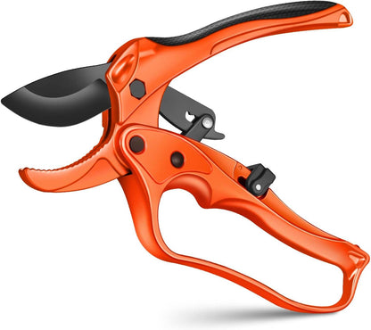 6.7" Lightweight Pruning Scissors, Garden Snips with Straight Stainless Steel Blades and Needle Point Tip, Gardening Trimmers for Flower stems, Herbs, Small Plants, Buds