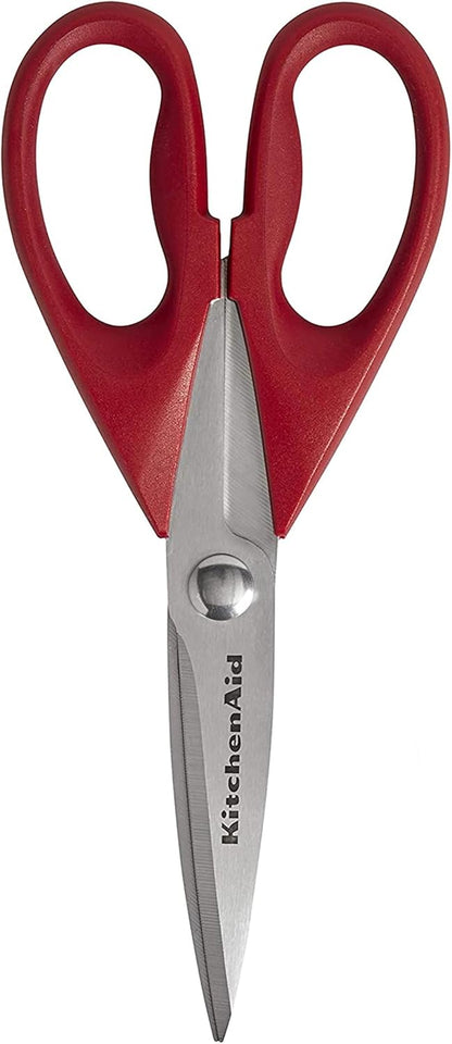 KitchenAid Multipurpose Shear Set, Versatile Scissors with Nutcracker, Bottle Opener, Ergonomic Handles with Protective Blade Covers, 2 Piece