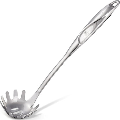 Zulay Kitchen Stainless Steel Spatula - 14.8” Heat-Resistant Metal Slotted Turner for Cooking, Frying & Grilling - Durable, Rust-Proof & Dishwasher Safe Kitchen Utensil for Everyday Use