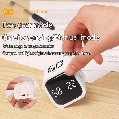 EooCoo Pomodoro Timer Cube, Cool Stuff Gadgets, Visual Timer with Gravity, Countdown 5/10/25/50 Min, Rechargeable Productivity Tool for Office, Classroom, Kitchen, Gym, Yoga, College School Supplies