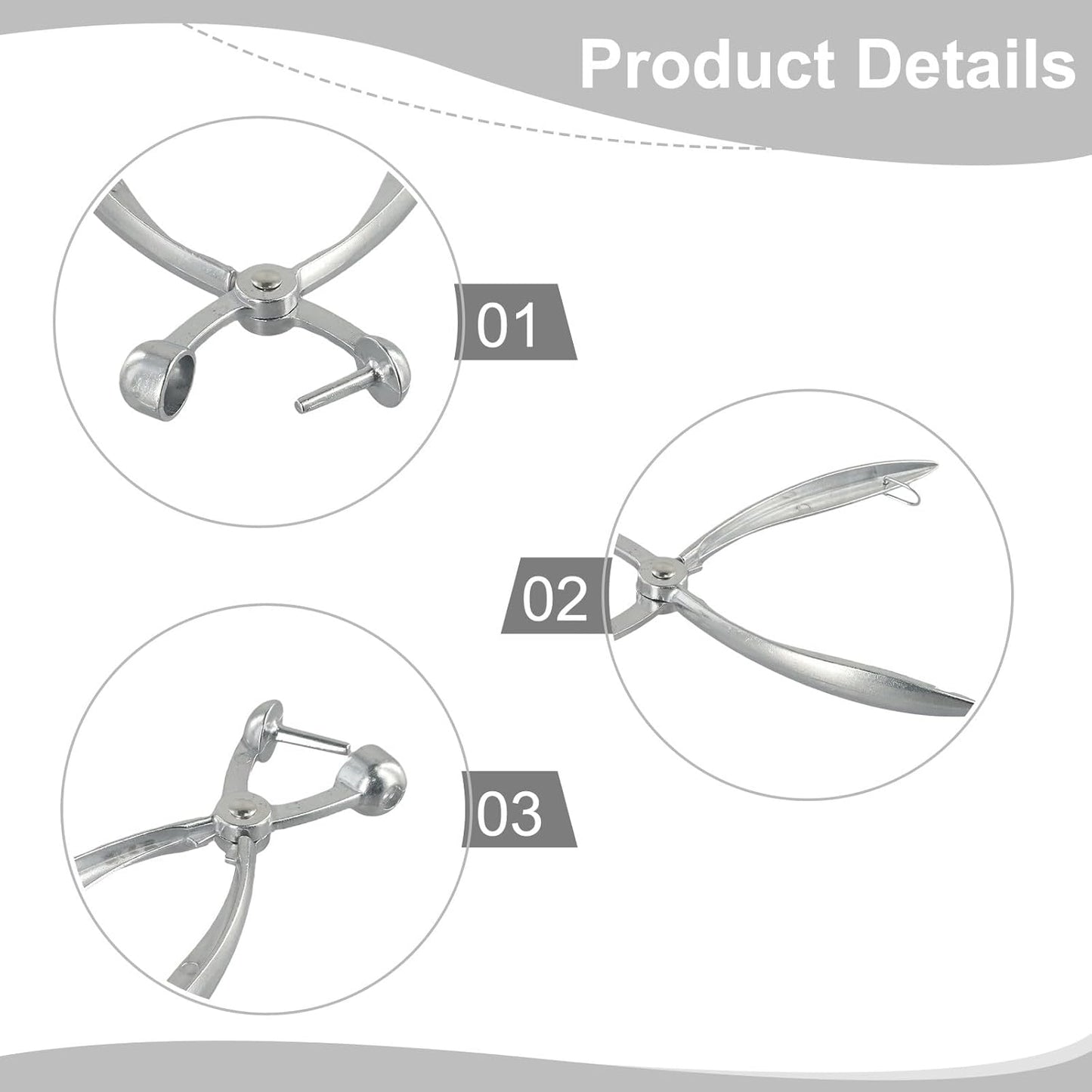 Pitter Olives, for Red Dates Aluminum Alloy Fruit Corer with Easy Squeeze Design, No Blades, Dishwasher Safe, for Compact Storage, Silver (7.1 in)