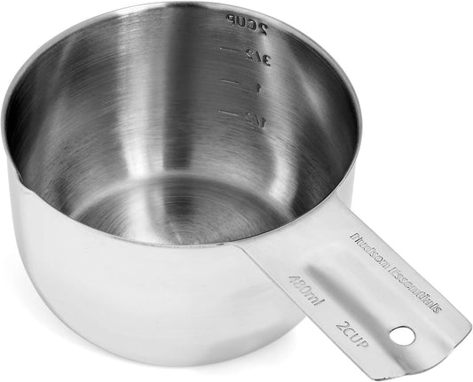 Hudson Essentials Stainless Steel Measuring Cups and Spoons Set (15 Piece Set)
