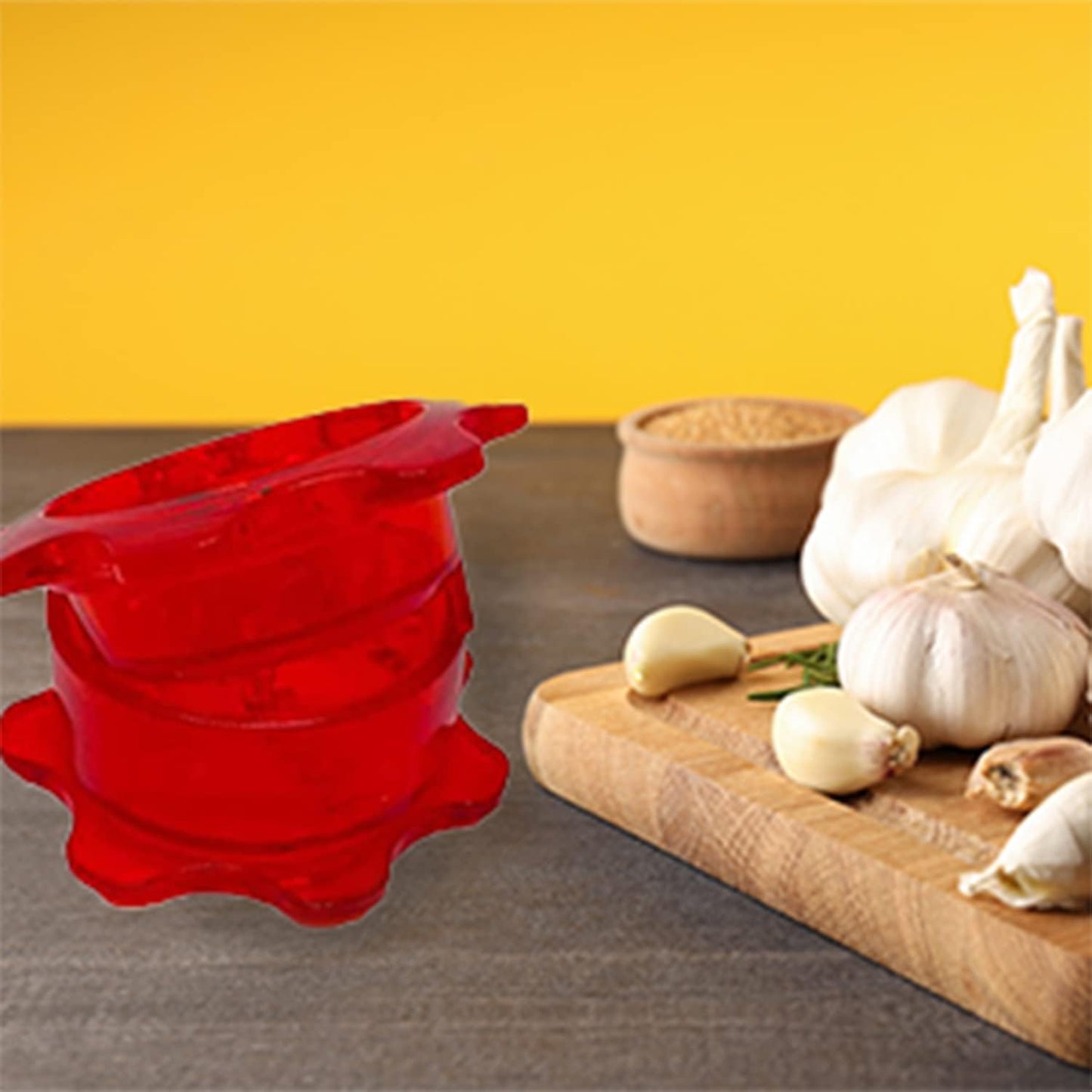 Angel’s Peel Lounge Grlic Mincer Manual Garlic for Quick Meal Preparation - Kitchen Tools for Mincing Grlic, Ginger, Herbs, Nuts (Clear Color)