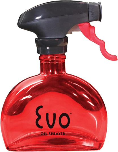 Evo Glass Oil Sprayer, Non-Aerosol For Olive Oil, Cooking Oils And Vinegars, Green, 6-Ounce Capacity, For Grilling, Roasting, Air Frying, Baking And Salad Prep