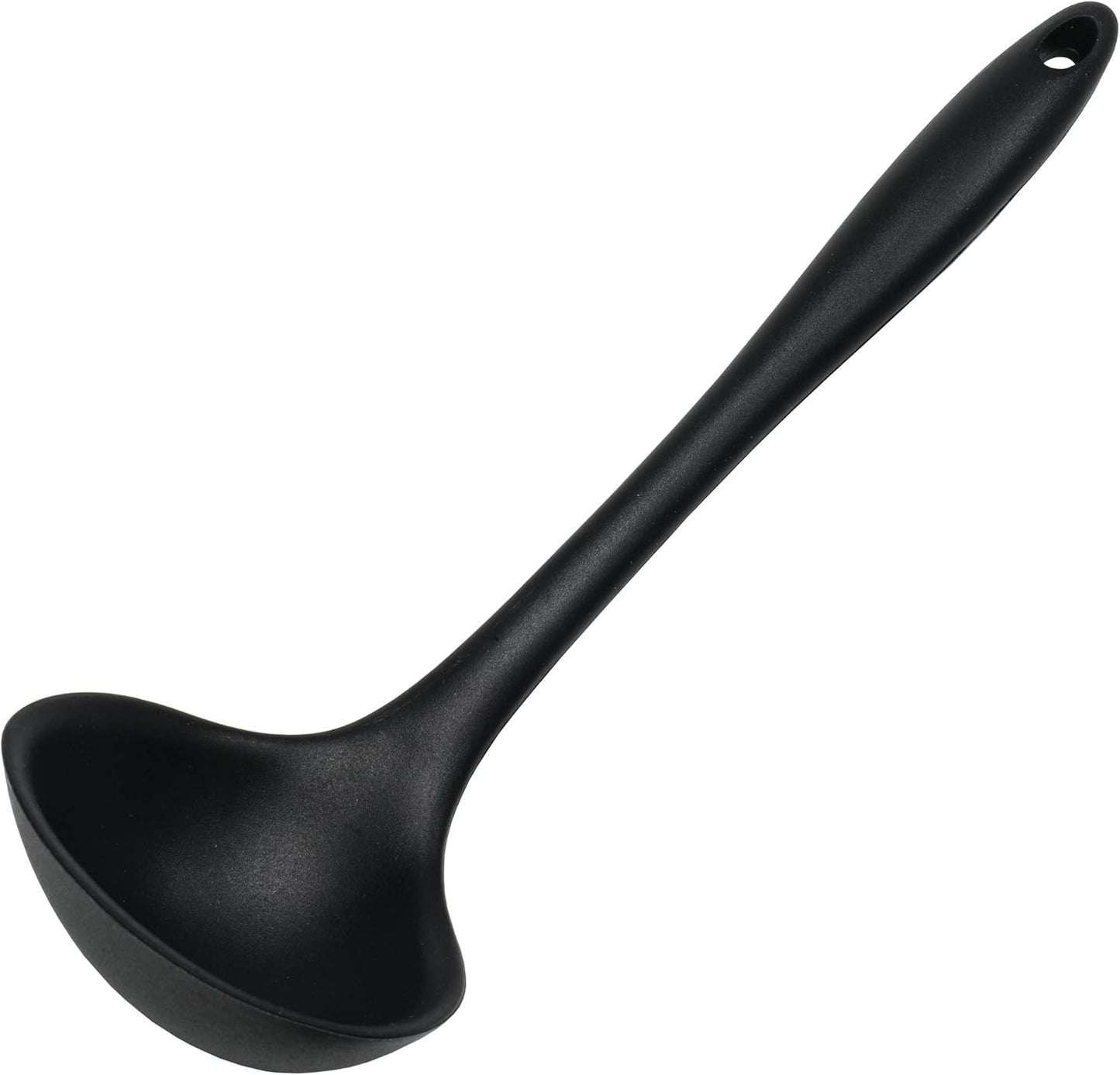 Chef Craft Premium Silicone Cooking Ladle, 11.25 inch, Red