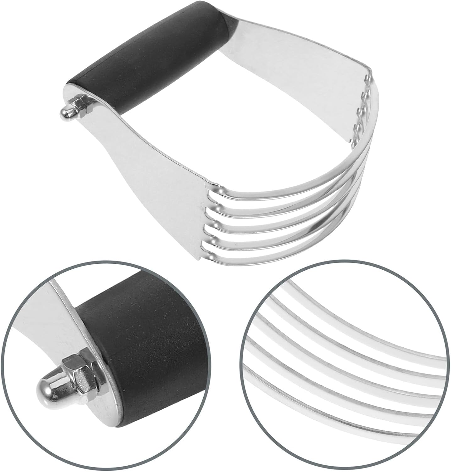 Stainless Steel Dough Blender Heavy Duty Pastry Cutter for Effortless Mixing and Cutting Kitchen Tool for Baking Pastries Pies Cookies User-friendly Design for Home and