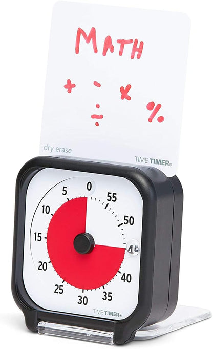 Time Timer 3 inch Visual Timer — 60 Minute Kids Desk Countdown Clock with Dry Erase Activity Card and Desktop App Access — for Kids Classroom, Homeschool Study Tool, Task Reminder, Home and Kitchen