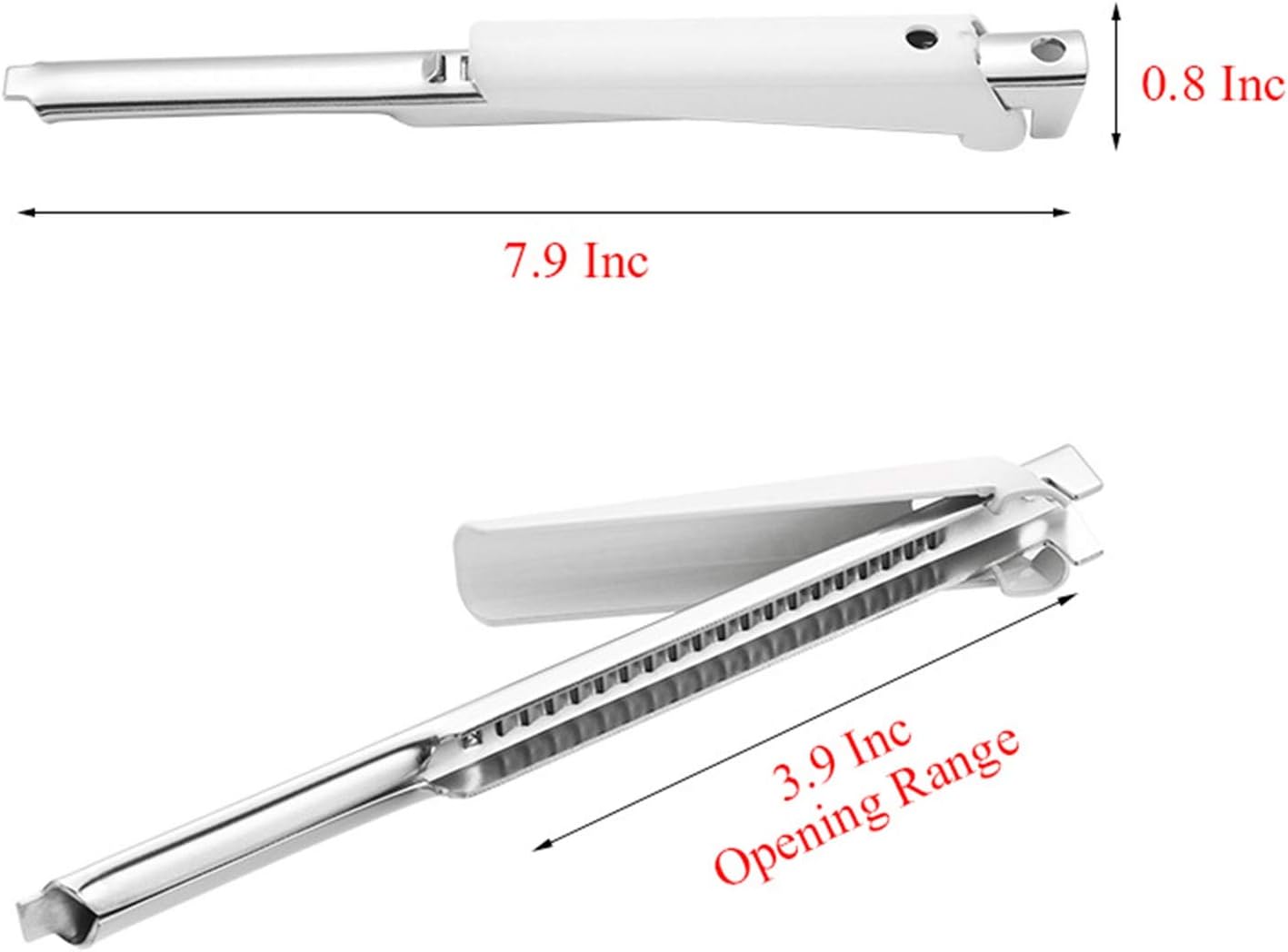 Kunovo Jar Opener for Weak Hands & Seniors with Arthritis - Adjustable Gripper (White)