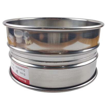 LABALPHA 120 Mesh Lab Sieves, #120 Mesh Test Sieve, 8'' Diameter, 304 Stainless Steel Wire Cloth (0.125mm)