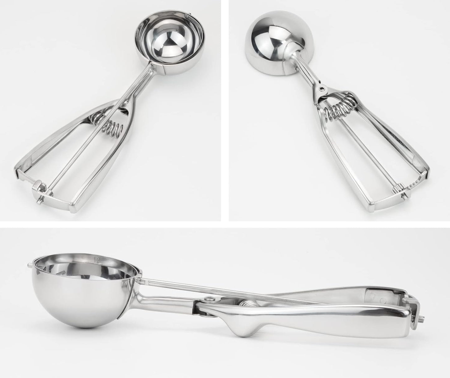 Professional 18/8 Stainless Steel Medium Cookie Scoop, Size 40