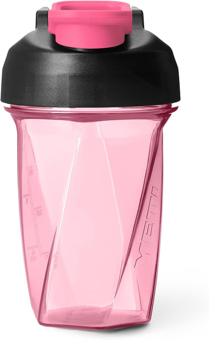YETI Yonder Helimix Vortex Blender Shaker Bottle Holds up to 20oz | No Blending Ball or Whisk | USA Made | Portable Pre Workout Whey Protein Drink Shaker Cup | Dishwasher Safe, Clear