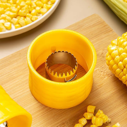 Premium Corn and Vegetable stripper and peeler with 8 Stainless Steel blades for Smooth, Safe, and Quick Corn Cutting, Easily Removes kernels from corn cob